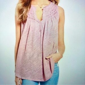 Free People Linen blend Top New To Town Small